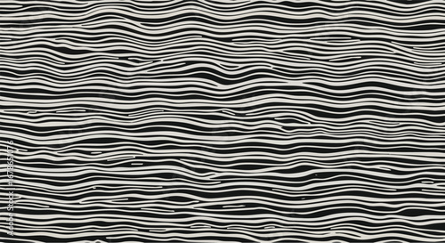 Abstract image of wavy, horizontal lines in shades of gray, creating a textured and flowing pattern.