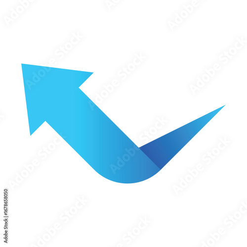 Free Download Blue arrow icon, pointing left - GFXLoad