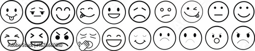 Emotion icon set.Rating happy neutral sad emoji emotion icon customer satisfaction smiley good bad medium reaction.