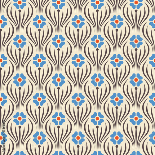 abstract floral texture print design