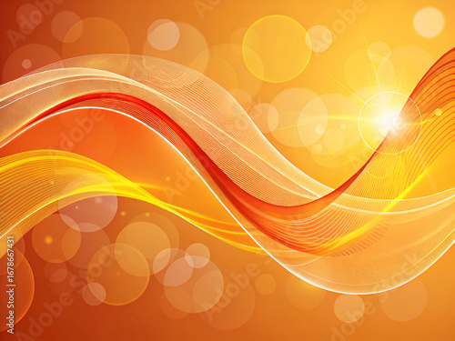 abstract orange Dorfic frutiger aero background