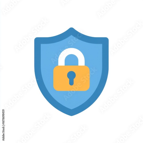 Digital SSL certificate displaying web encryption security with simple cybersecurity design and clean minimal online protection elements