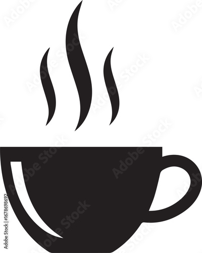Steaming cup of coffee or tea, perfect for morning routines and cozy moments
