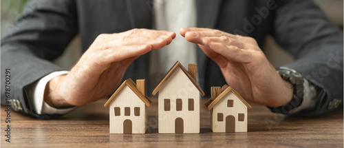 Real Estate Insurance and Property Protection Concept