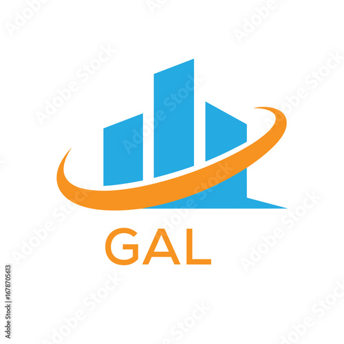 GAL Real Estate Company logo. GAL Modern Building Company logo design for entrepreneur and business. GAL best icon Business Branding.
