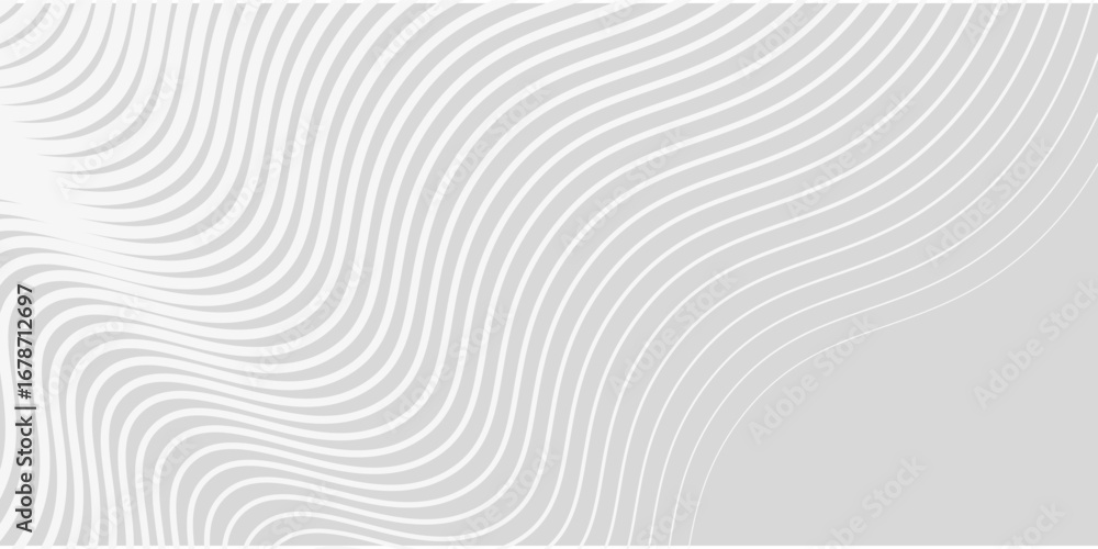 A grayscale abstract background with thin, curved lines creates a sense of depth. The lines are denser on the left, fading toward the right side.vector colors