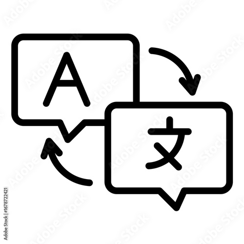 Translator  Icon Element For Design