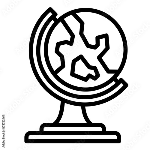 Globe Earth  Icon Element For Design