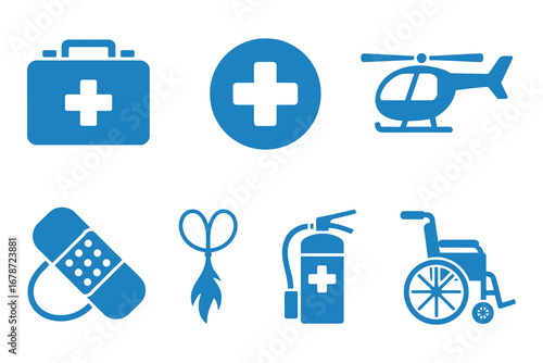 Medical Emergency Icon Set, icon design, icon set