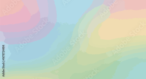 Dreamy Pastel Watercolors: A Serene Blend of Soft Hues Creating a Calming Visual Aesthetic for Creative Design and Backgrounds