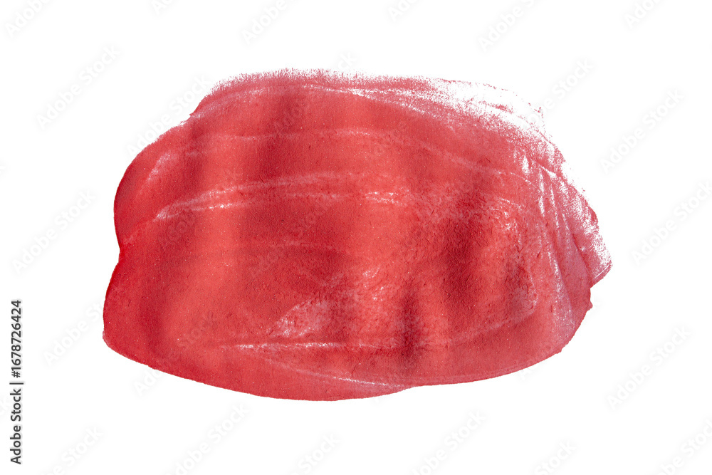 Fototapeta premium Red watercolor pattern highlight design element banner on transparent background