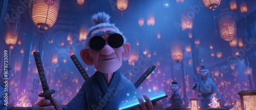 Animated Fantasy Characters – Lantern Festival, Magical Nights & Stylized 3D Illustrations