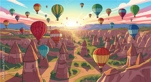 Sunrise Balloon Festival in Cappadocia