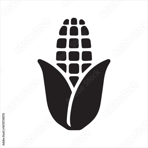  ear of corn vector icon