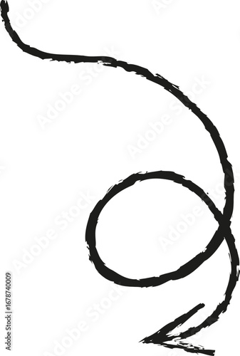 Doodle Pencil Arrow