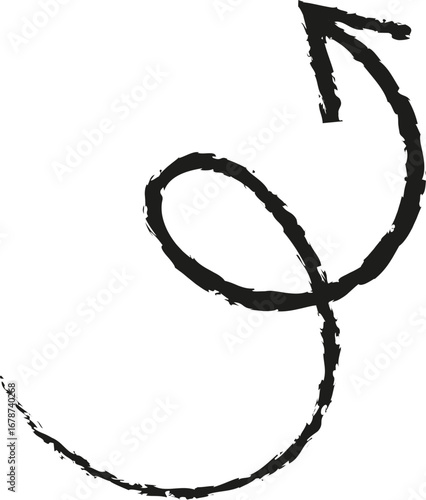 Doodle Pencil Arrow