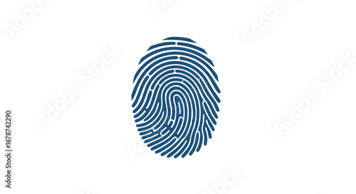 Abstract Fingerprint Illustration Representing Uniqueness and Personal Identity Concept