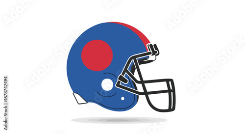 Iconic football headgear showcasing team spirit and athletic safety representing passion and tradition of american gridiron sports equipment