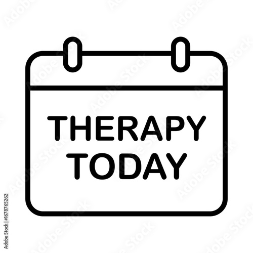 Therapy today calendar icon for session reminder