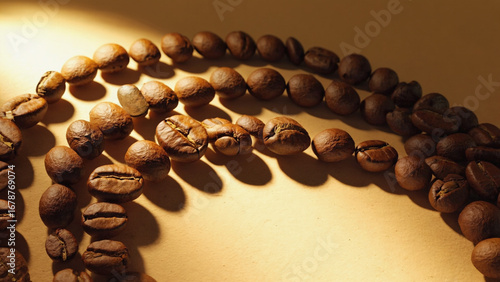 coffee beans on a ground