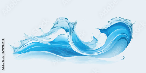 Elegant Aqua Blue Teal Abstract Water Wave Background Ocean Inspired Texture for Web Design Branding and Invitations
