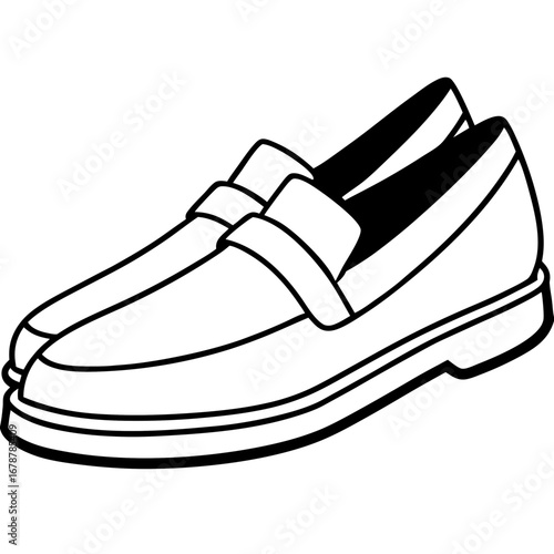 Loafer Shoes – Minimal Art Design