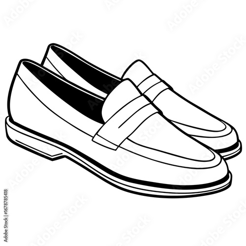 Loafer Shoes – Minimal Art Design