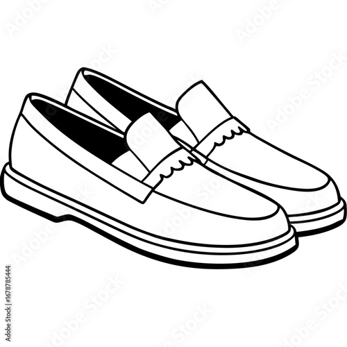 Loafer Shoes – Minimal Art Design