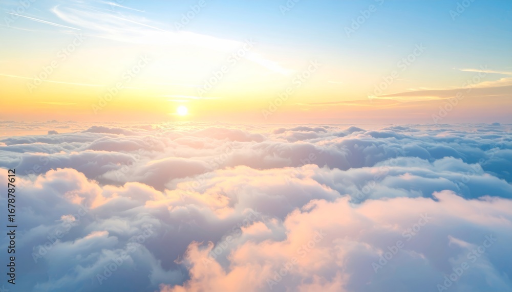 custom made wallpaper toronto digitalCloudy blue sky and white sun with an aerial view