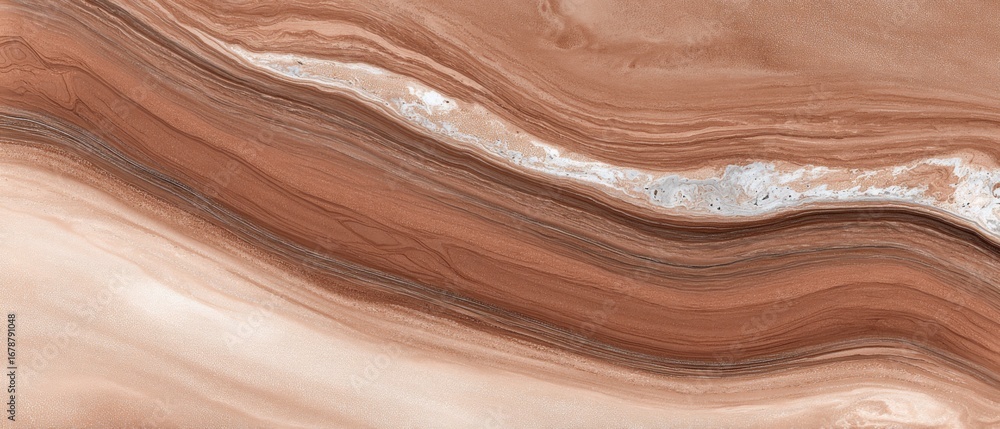 Obraz premium Abstract brown and beige swirling marble texture background