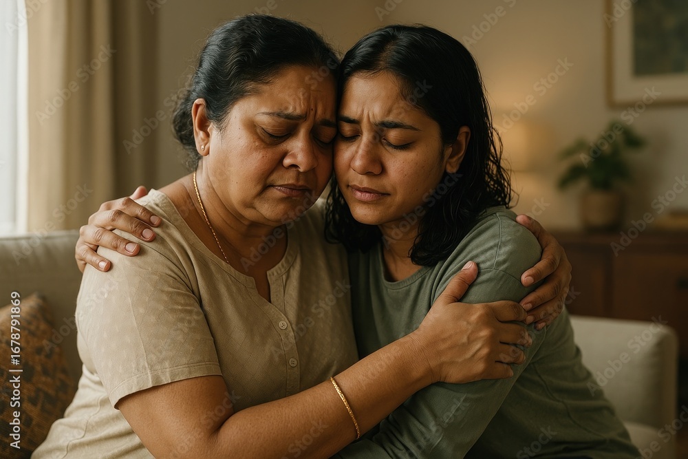 Obraz premium Emotional support through shared empathy.