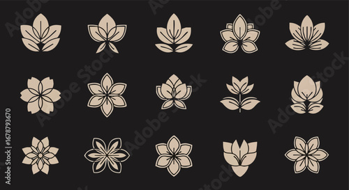 Elegant floral logo designs offer sophisticated beauty for branding and identity projects.