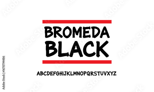 Bromeda Black Brush Type Font