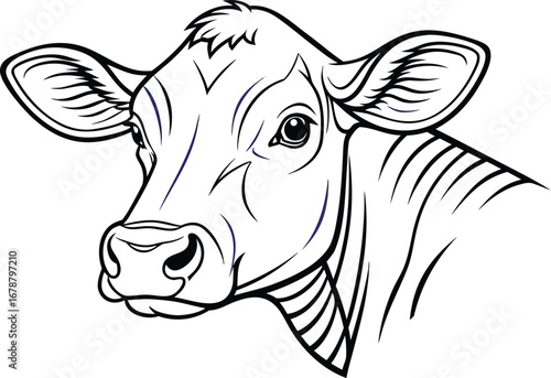 Cow Illustration. Cartoon Cow Drawing. Dairy Cow Artwork. Cute Cow Design. Farm Cow Illustration. Realistic Cow Drawing. Standing Cow Artwork. Grazing Cow Illustration