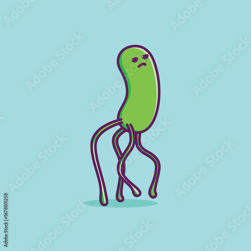 Simple Helicobacter pylori cartoon vector illustration Collection of Pharmacy day concept icon isolated