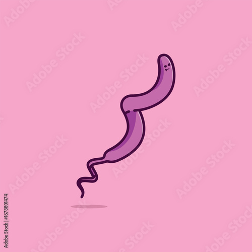 Simple Campylobacter cartoon vector illustration Collection of Pharmacy day concept icon isolated