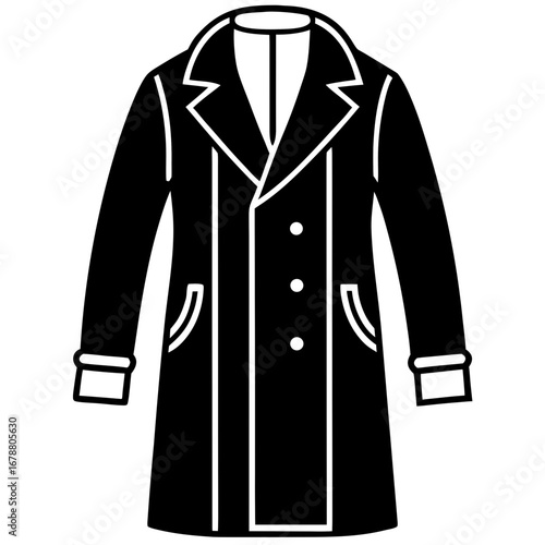 Stylish Overcoat Vector Design