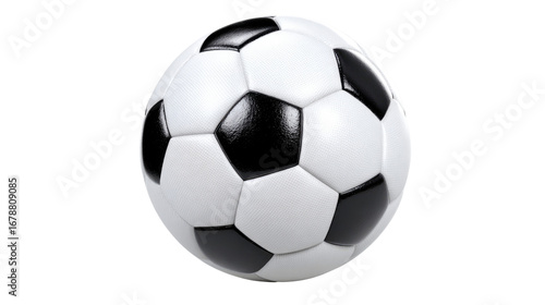 Wallpaper Mural A classic black and white soccer ball, perfect for capturing the spirit of the game. Ideal for sports-related projects, illustrations, and promotional materials. Torontodigital.ca