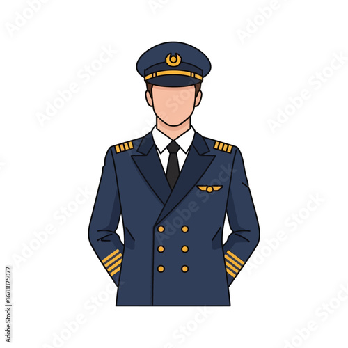 Cheerful young farmer character wearing a straw hat and overalls, holding a farming hoe over his shoulder. Flat vector illustration for agriculture concepts isolated on a white background