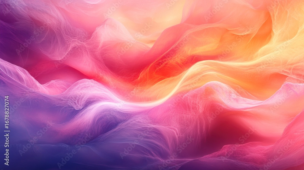 Obraz premium Abstract Colorful Swirls and Waves