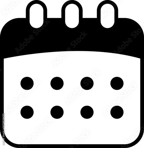 날짜 달력 라인드로잉 아이콘(clock line drawing icon)