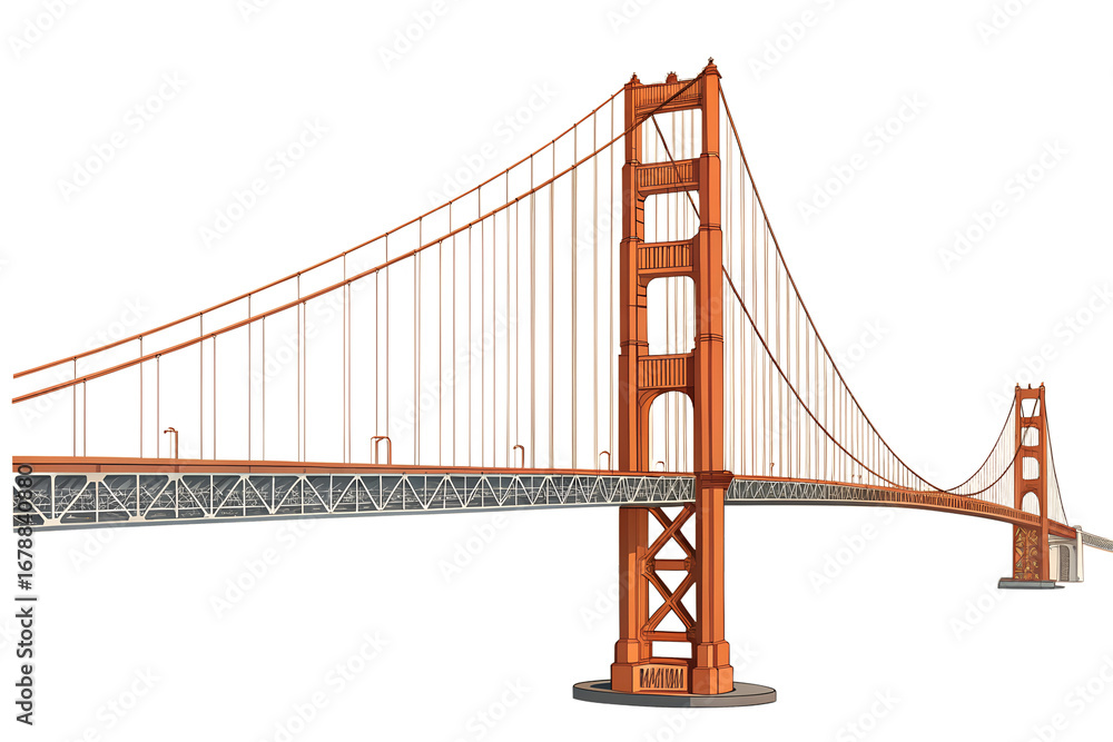 Fototapeta premium Iconic Golden Gate Bridge