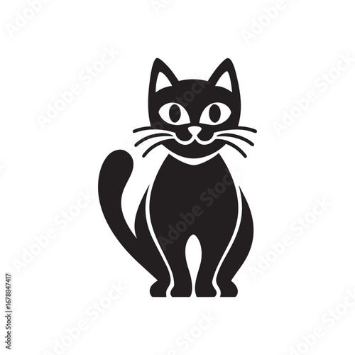 Cute Cat Graphic T-Shirt Design