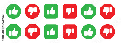 like unlike sign. Like Dislike icon set Thumb down Thumb up.  like sign, dislike symbol, line icon, vector illustration . eps 10