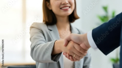 Wallpaper Mural Business handshake between colleagues collaboration success professional meeting agreement Torontodigital.ca