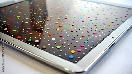 Tiny Paint Dots Covering Chrome iPad Screen Protector