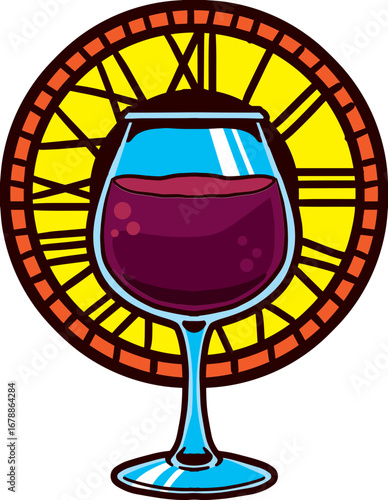 red wine glass