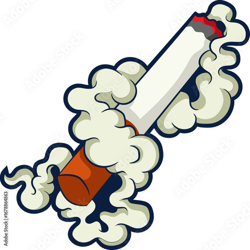 Smoke Kills - Lung Killer Illustration – Dark Health Hazard Concept Art