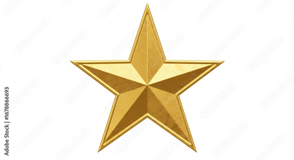 Fototapeta premium Golden star design element commercial use