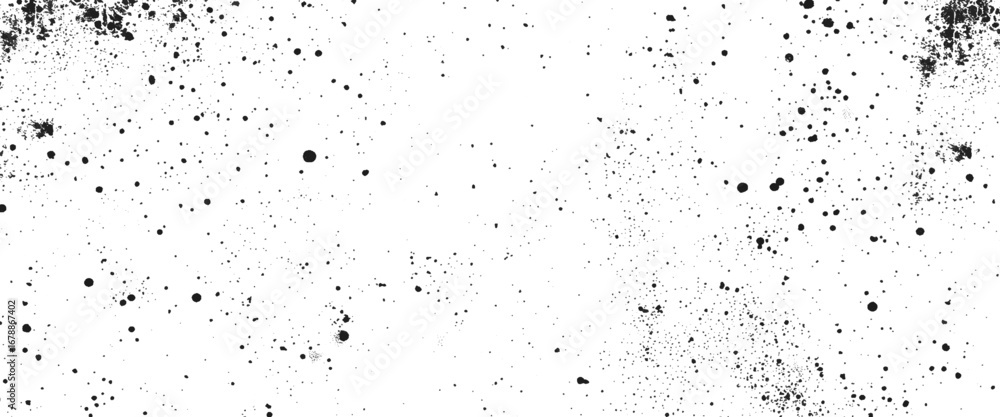 Obraz premium Vector dust messy background, distressed spray grainy overlay texture, random gritty background.